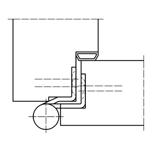 Türband QF1 STA verz.gefälzte Holzflügel DIN li.