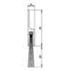 Türdichtung Glasdicht SK Nr.4-158-20 Länge 1083mm Besatzhöhe 20mm