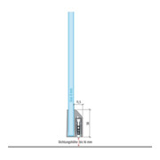 Türdichtung KG-A8 1-s.L.834mm Alu.silberf.GLT PLANET-1