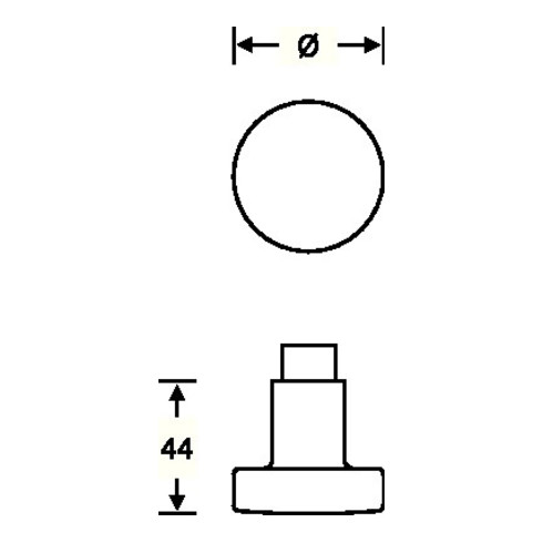 Türknopf 23 0829 0006 VA 6204 Aufnahme M12 ger. FSB