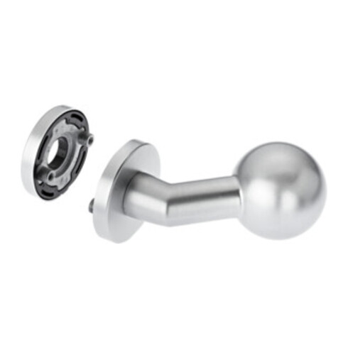 Türknopf K4/052/02 VA F00 gekröpfter Kugelk.EDI