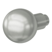 Türknopf-Lochteil 08 0802 04600 Aluminium 0105 Aufnahme 13 mm gerade FSB