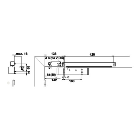 Türschließer TS 93 B Normalmont. BS VA-Optik EN 5-7