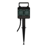Tuinstekkerdoos met aardingspen IP44 2-voudig 1,4 m H07RN-F 3G1,5-4