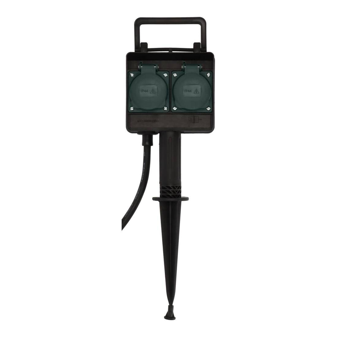 Tuinstekkerdoos met aardingspen IP44 2-voudig 1,4 m H07RN-F 3G1,5