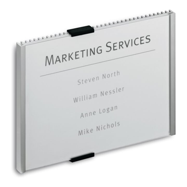 Tür-/Infoschild l.149xH105,5mm fenêtre acrylique dos en aluminium DURABLE