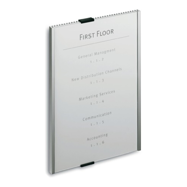 Tür-/Infoschild l.210xH297mm fenêtre acrylique dos en aluminium DURABLE
