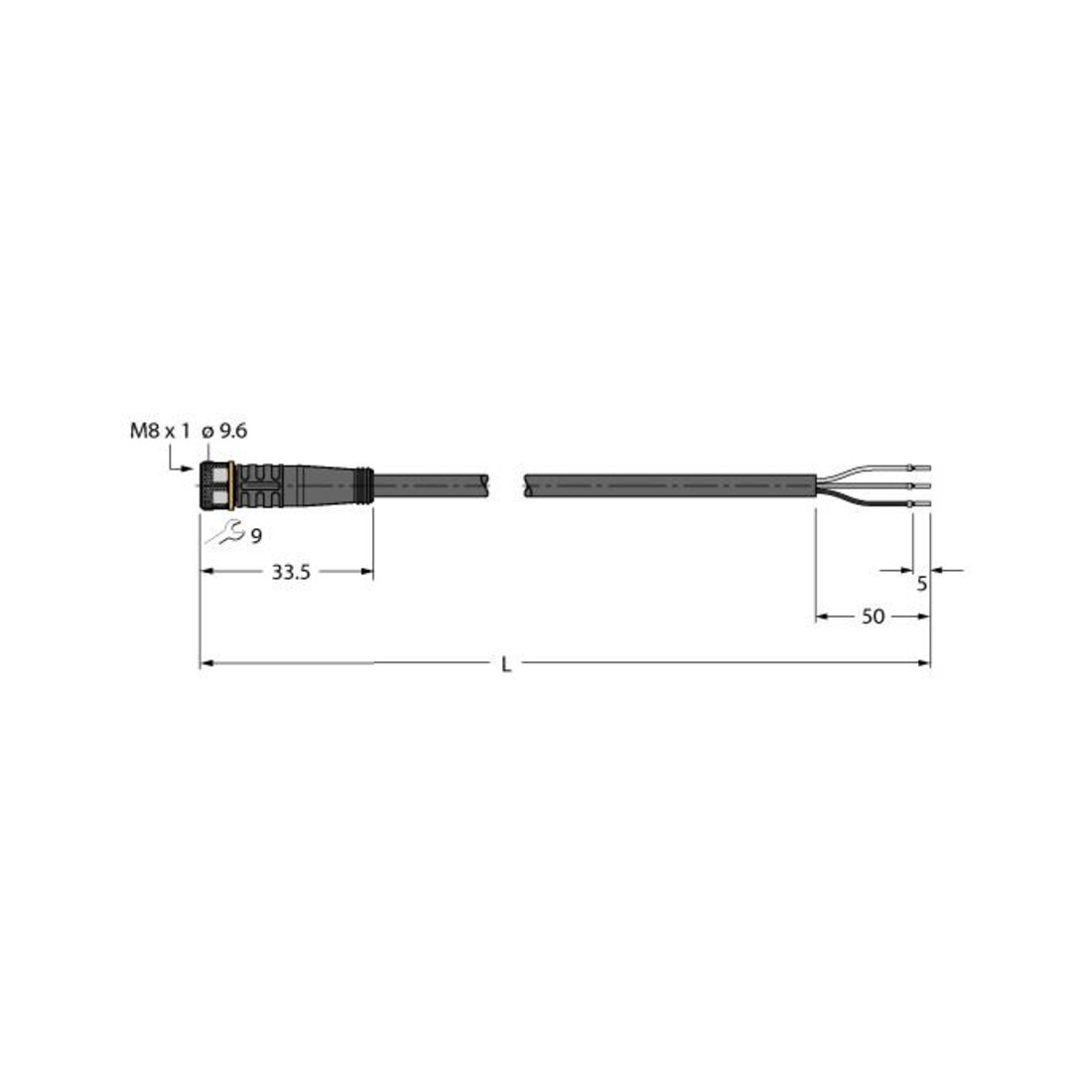 Turck Anschlussleitung PUR PKG3M-10/TXL