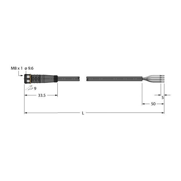 Turck Anschlussleitung PUR PKG4M-5/TXL