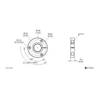 turck Capteur de position P1-RI-QR24 pour arbre 20 mm