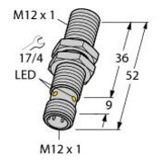 Turck Capteur de proximité M12, pnp, sn : 4 mm, IP67 Bi4-M12-AP6X-H1141-4