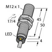 Turck Capteur inductif M12x1 avec câble DC, pnp, non, sn=2mm, b Bi 2-M12-AP6X-4