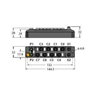 turck I/O-Modul TBEN-S1-8DXP kompakt Multiprotokoll