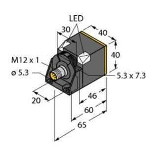 turck induktiver Sensor BI30UCK40AP6X2H1141 30mm PNP M12 x 1