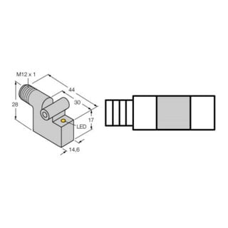 Turck Magnetfeldsensor DC,pnp,no BIM-IKT-AP6X-H1141