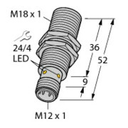 Turck Sensor induktiv BI8-M18-AP6X