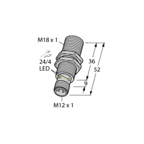 Turck Sensor induktiv BI8-M18-VP6X-H1141