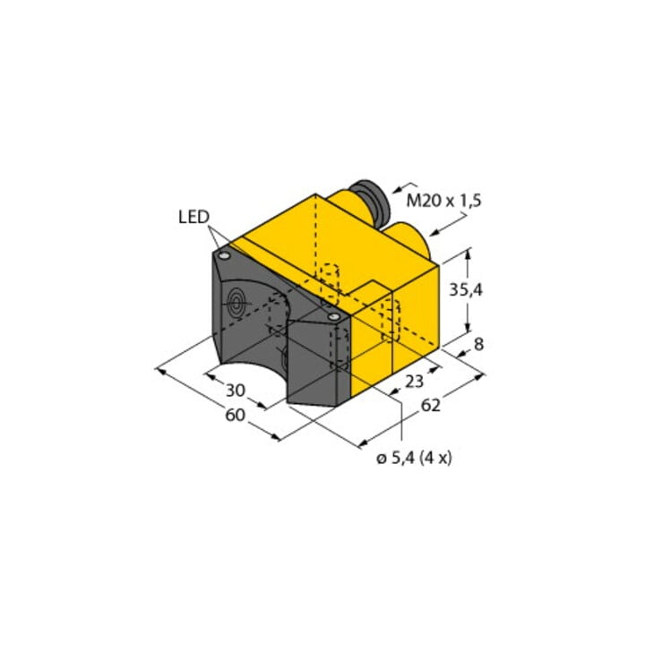 Turck Sensor induktiv Ni4-DSU35TC-2AP4X2