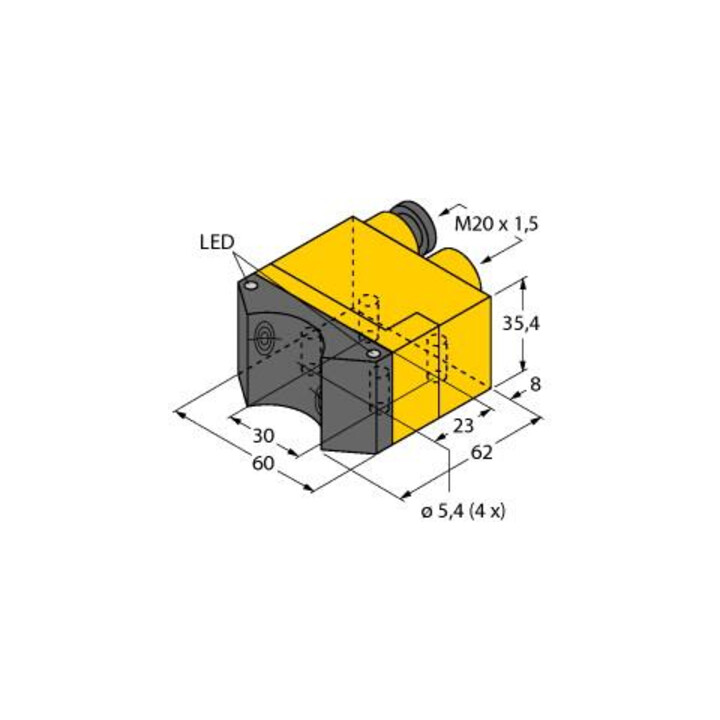 Turck Sensor induktiv Ni4-DSU35TC-2AP4X2