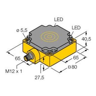 turck Sensor induktiv NI75UCP80AP6X2H1141 75mm Kunststoff PBT-GF30-V0