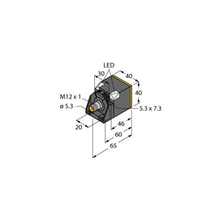 Turck Sensor induktiv Uprox sn=50mm 250Hz Ni50UCK40AP6X2H1141