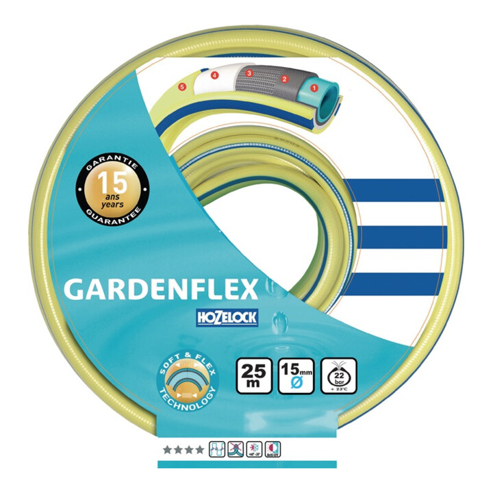 Gardenflex Tuyau d'arrosage L.25m DI 19mm Rl.