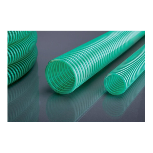Tuyau d'aspiration et de pression 10, 19x2,4mm, 50m vert/transparent APD