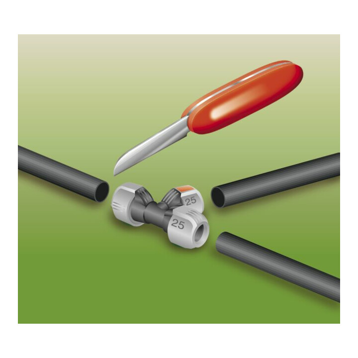 Tuyau de pose pour système d'arrosage GARDENA, 25 mm, rouleau de 10 m