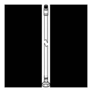 Tuyau de pression Hansa G3/8ZollxM10x1 415mm-1
