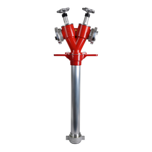 Tuyau de prise DN 80, tête d'arrêt pression, 2 x Storz C