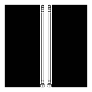 Tuyau de raccordement Hansa 375mm (2 pièces)