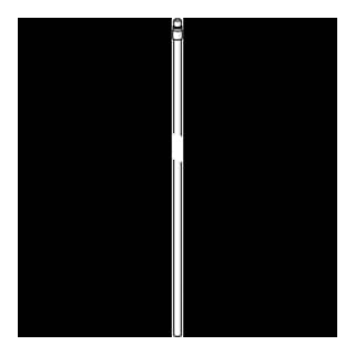 Tuyau de raccordement Hansa M8 x 1 560mm chromé