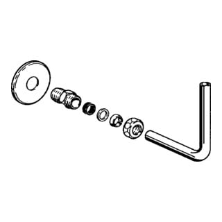 Tuyau d'eau froide Hansa 210mm