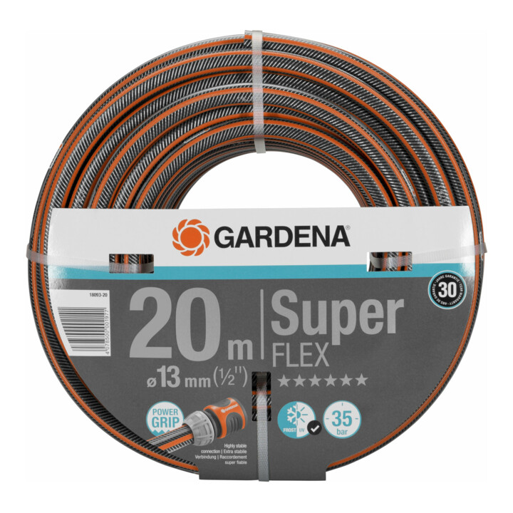 Tuyau Premium SuperFLEX GARDENA 12x12 13 mm (1/2"), 20 m sans objet