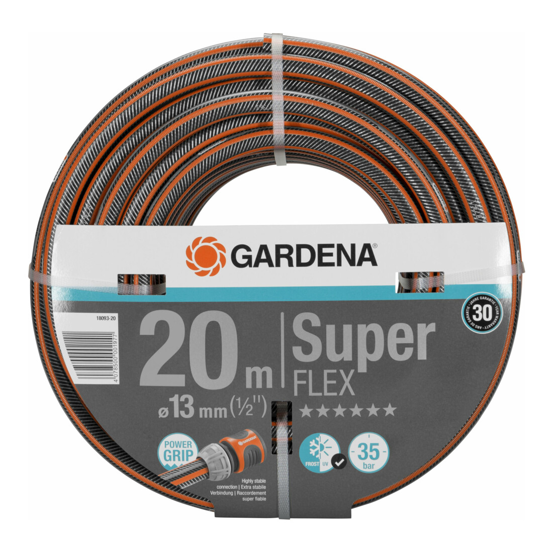 Tuyau Premium SuperFLEX GARDENA 12x12 13 mm (1/2"), 20 m sans objet