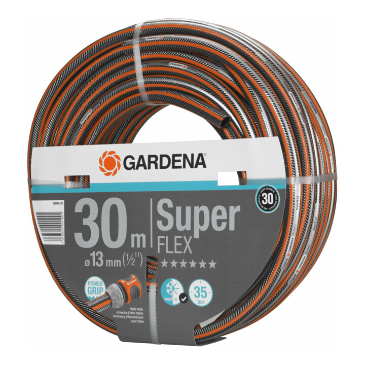 Tuyau Premium SuperFLEX GARDENA 12x12 13 mm (1/2"), 30 m sans objet