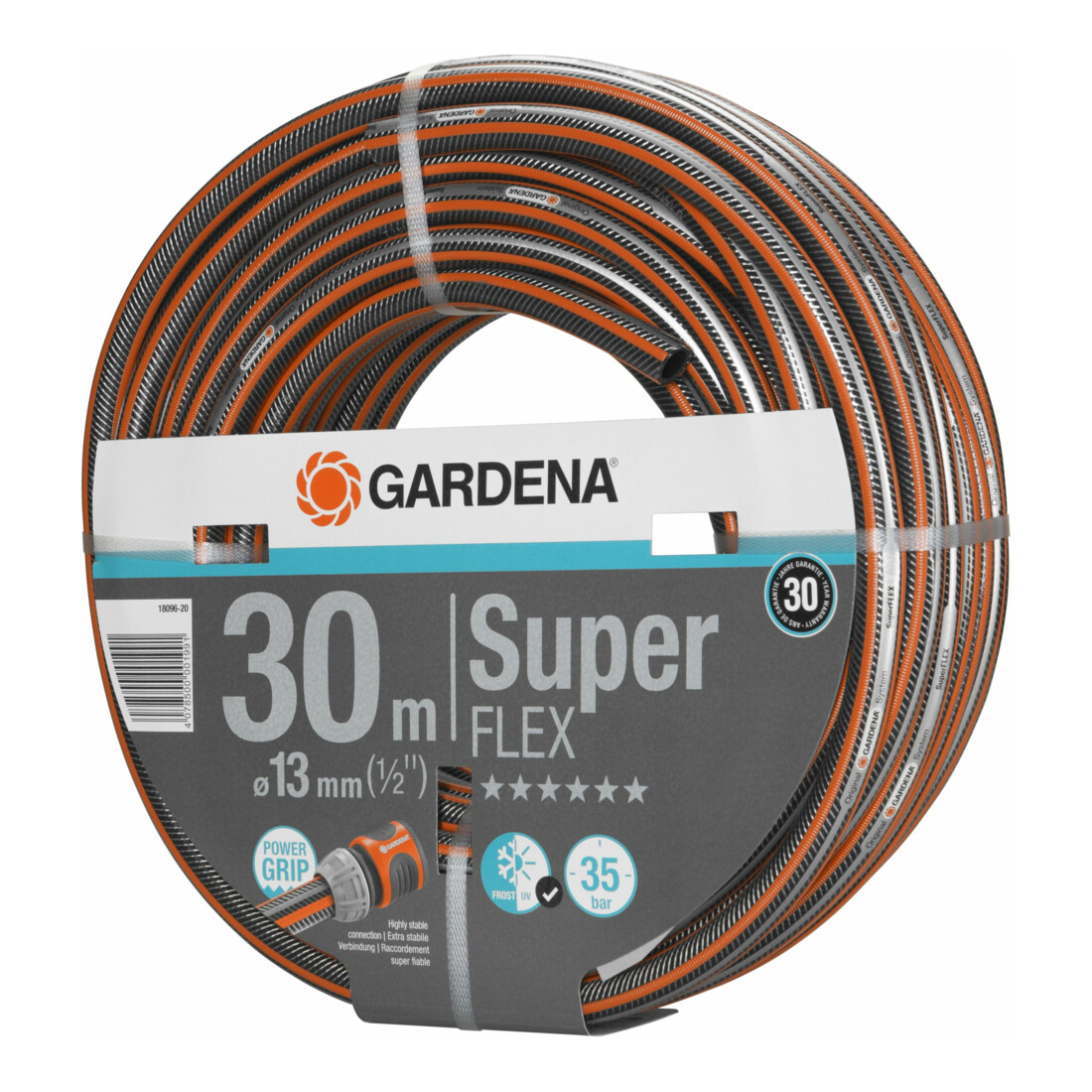 Tuyau Premium SuperFLEX GARDENA 12x12 13 mm (1/2"), 30 m sans objet