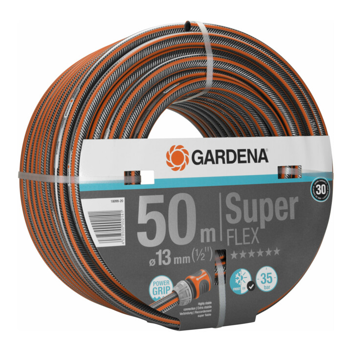 Tuyau Premium SuperFLEX GARDENA 12x12 13 mm (1/2"), 50 m sans objet