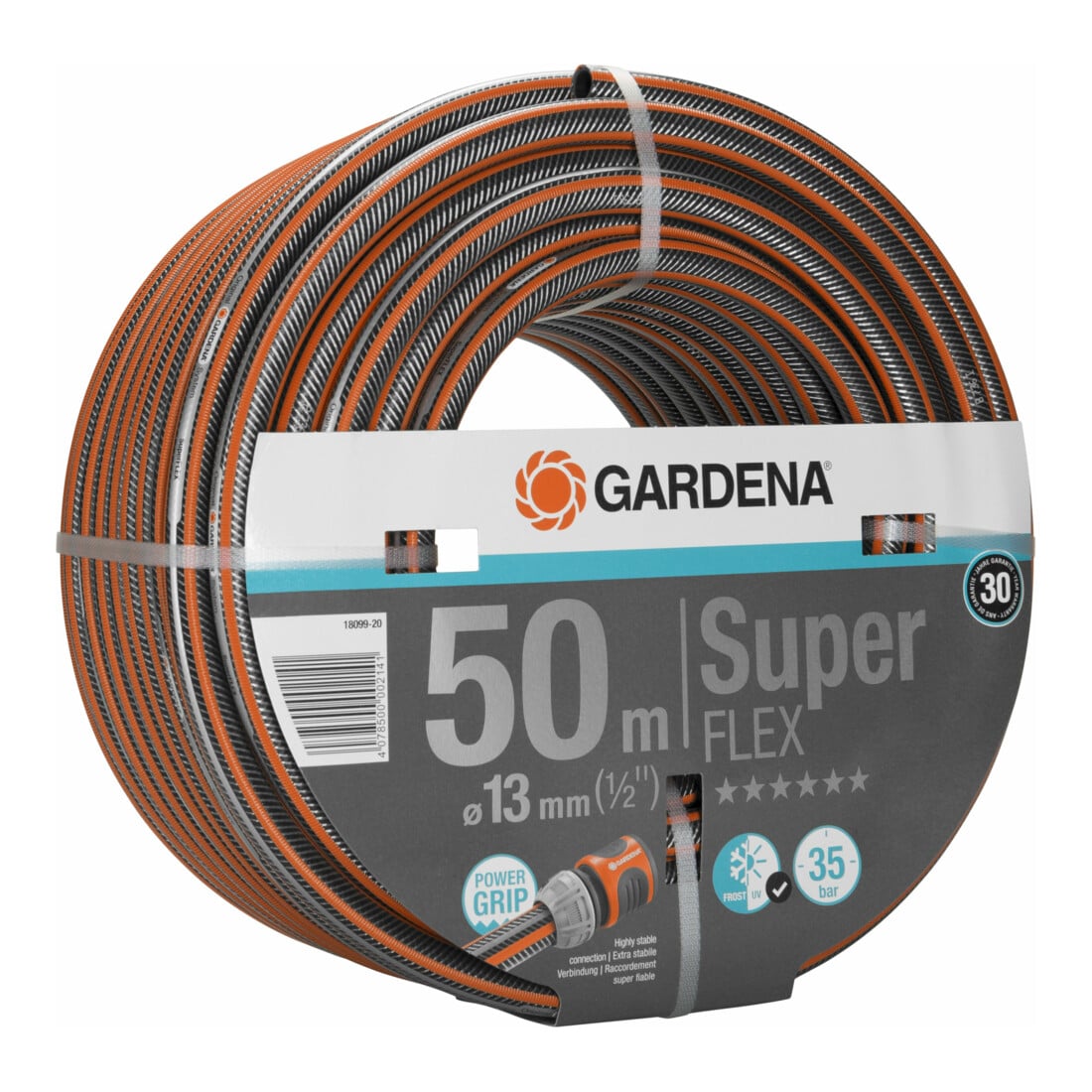 Tuyau Premium SuperFLEX GARDENA 12x12 13 mm (1/2"), 50 m sans objet