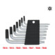 TX Jeu de clé mâle, percé, 7pcs. Courtes TB10-TB40