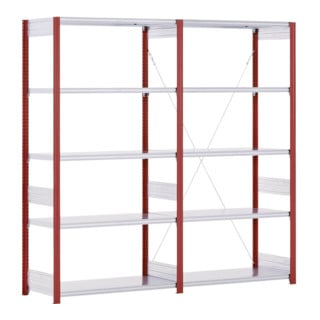 Etagère Bito de type EL, baie de base 40mm, 100kg, RAL 3000 rouge feu