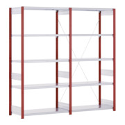 Etagère Bito de type EL, baie de base 40mm, 100kg, RAL 3000 rouge feu