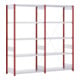 Type de rayonnage Bito : EL Grundfeld 40mm au sol / 100kg 2499x 996x324 6FB RAL3000