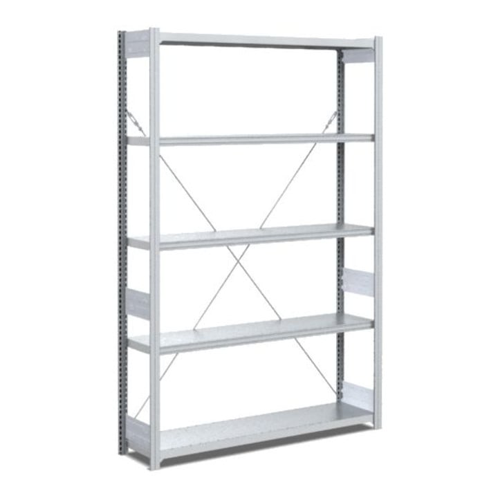 Type d'étagères Bito:L,M,S base 40mm-set de sol / L 100kg 1999x 996x324 galvanisé