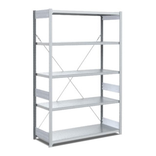 Rayonnage Bito type L, baie de base, jeu d'étagères de 40 mm, 100 kg, galvanisé