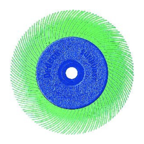 TYROLIT Brosse radiale, Ø 150 x 12,7 x 25,4 mm P 220 brun, type TC