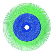 TYROLIT Brosse radiale, diamètre 150 x 12,7 x 25,4 mm P 36 brun, type TA