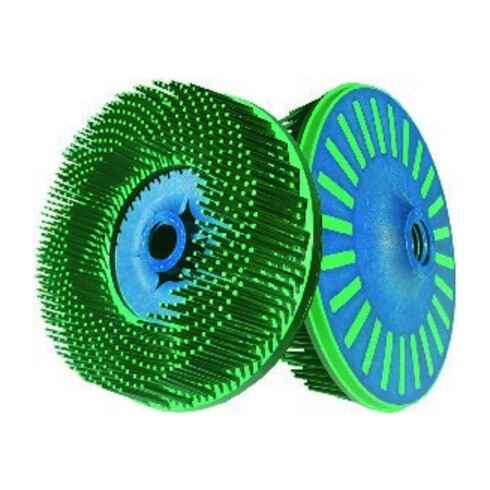TYROLIT Brosse radiale M14, diamètre 115x38 mm A120 gris