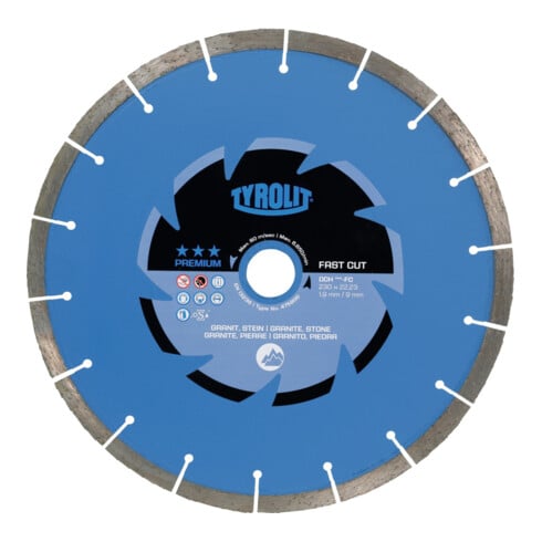 TYROLIT Diamant-Trennscheibe PREMIUM*** Fast Cut, Scheiben-Ø: 125 mm