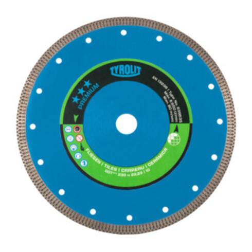 TYROLIT Diamant-Trennscheibe PREMIUM*** Fliesen, Scheiben-Ø: 230 mm